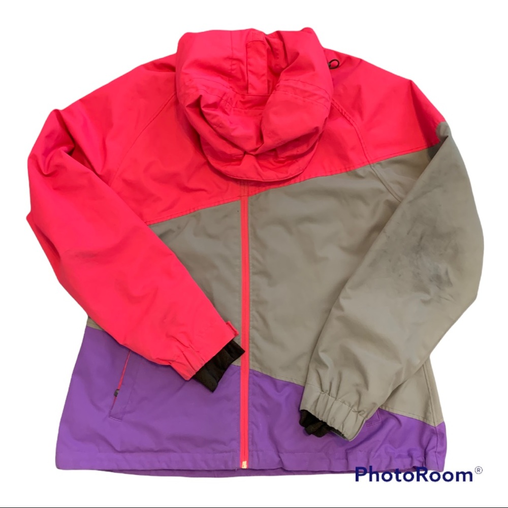 POLAR EDGE WOMENS WINDBREAKER JACKET HOODED ZIP UP JACKET MEDIUM